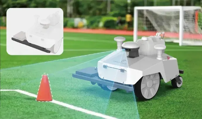 FJD PaintMaster Pro offers turf line marking automation with real-time visual monitoring FJD PaintMaster Pro offers turf line marking automation with real-time visual monitoring