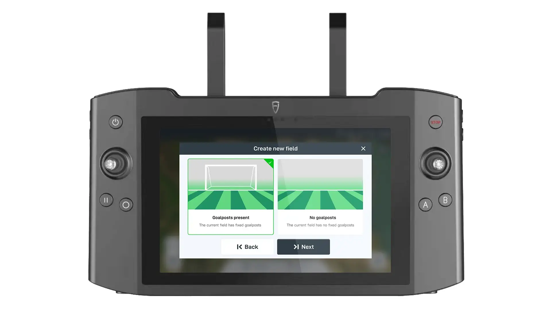 remote control for autonomous PaintMaster RM21 robotic mower